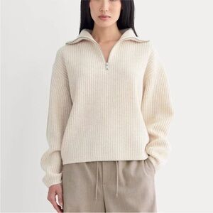 Everlane Half Zip Sweater